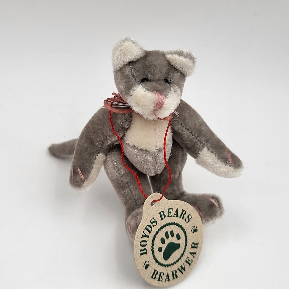 Vintage Boyd's Bears‎ Turner F. Wuzzie 3-inch Plush Mini Kitty Cat